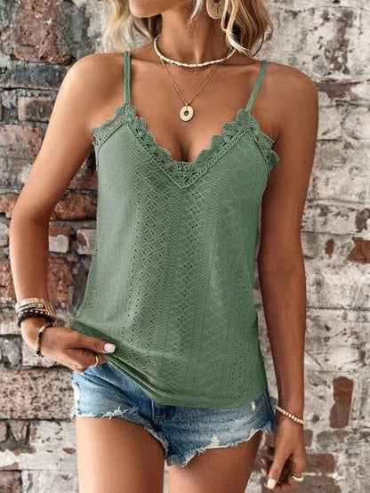 Cheky - New Women's Clothing V-neck Lace Lace Sling Vest