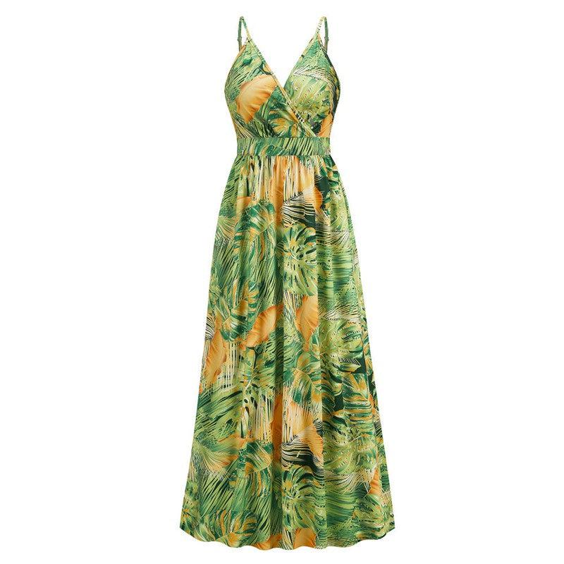 Cheky - Flowers Long Dress Summer Swing Holiday Beach Dress