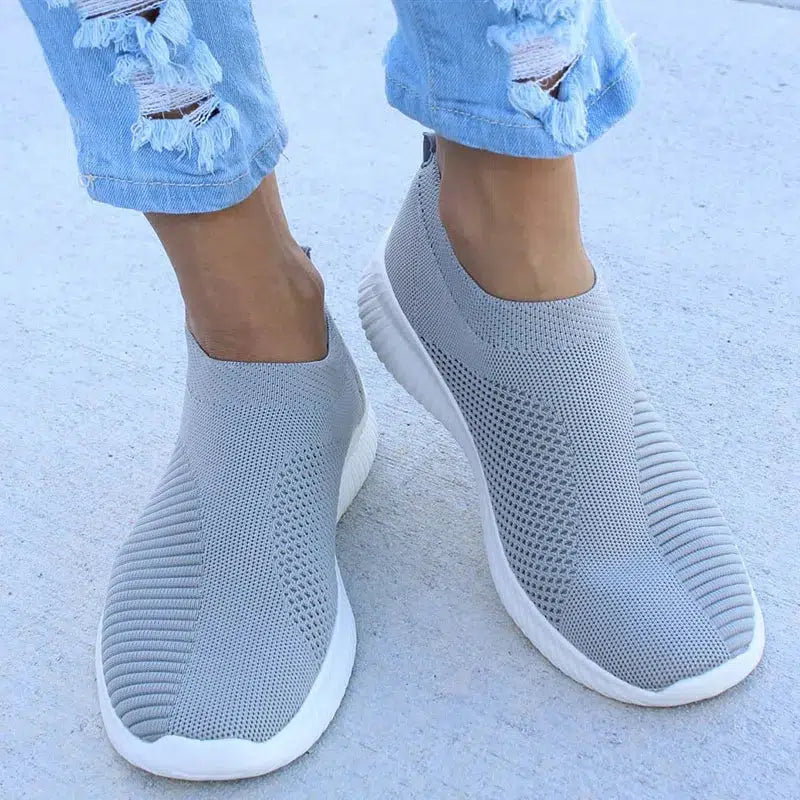 Cheky - Women Flat Slip on White Shoes Woman Lightweight White Sneakers Summer Autumn Casual Chaussures Femme Basket Flats Shoes