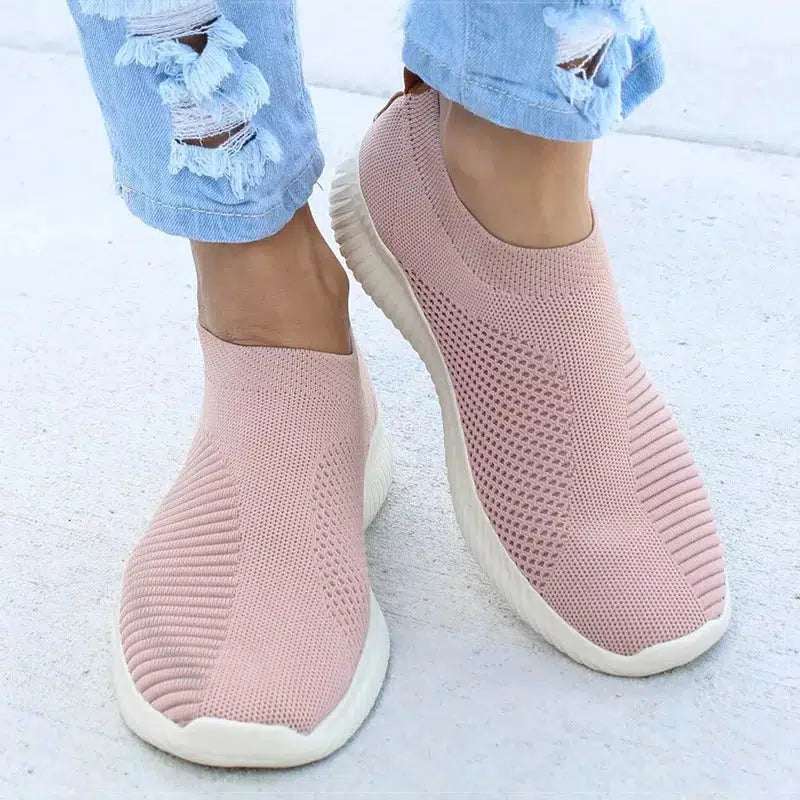 Cheky - Women Flat Slip on White Shoes Woman Lightweight White Sneakers Summer Autumn Casual Chaussures Femme Basket Flats Shoes