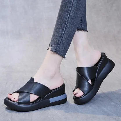 Cheky - Platform Wedge Sandals,