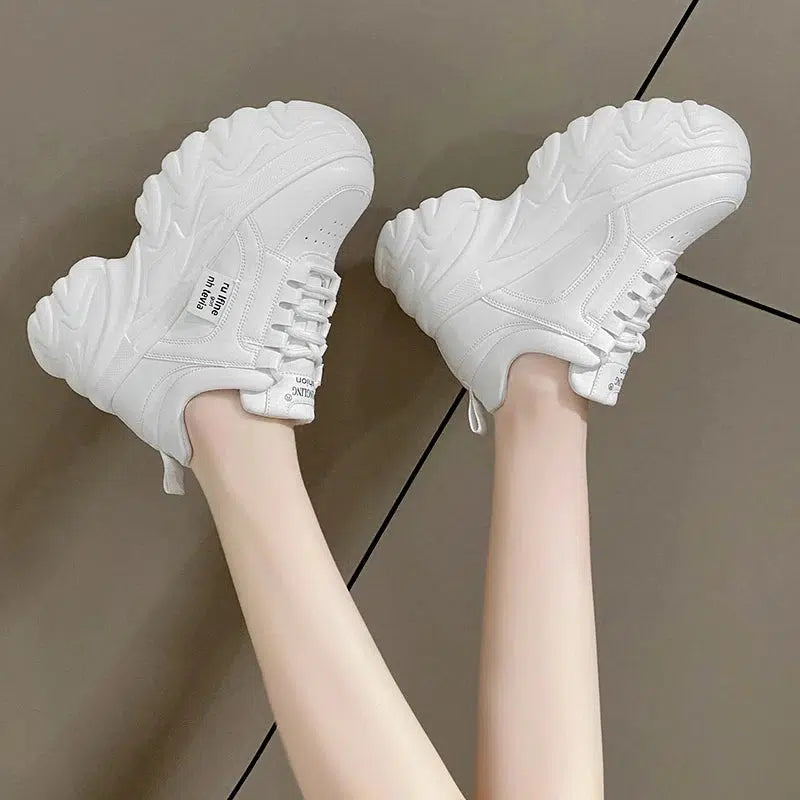 Cheky - Stylish Chunky Platform Sneakers - Versatile & Comfortable