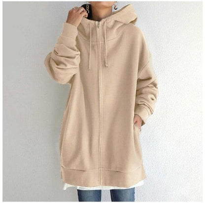 Cheky - Women's Fuzzy Hoodies Long Sport Pullover Hoodie Full-Zip Hoodie Sweatshirt