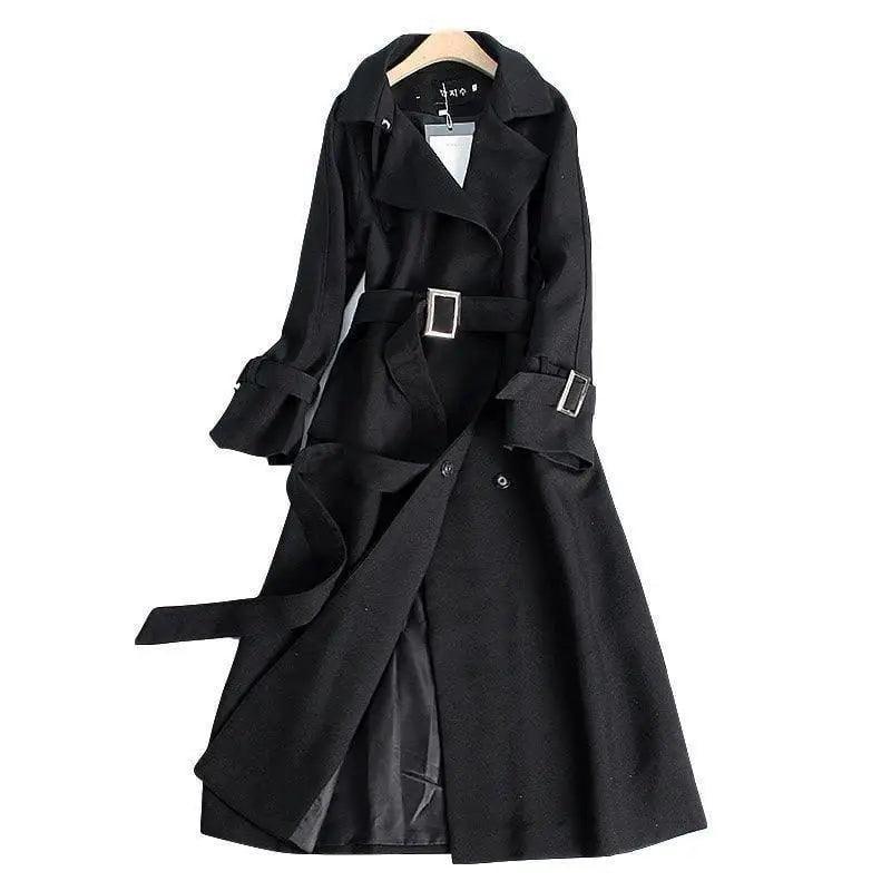 Cheky - Double-breasted waist slimming coat