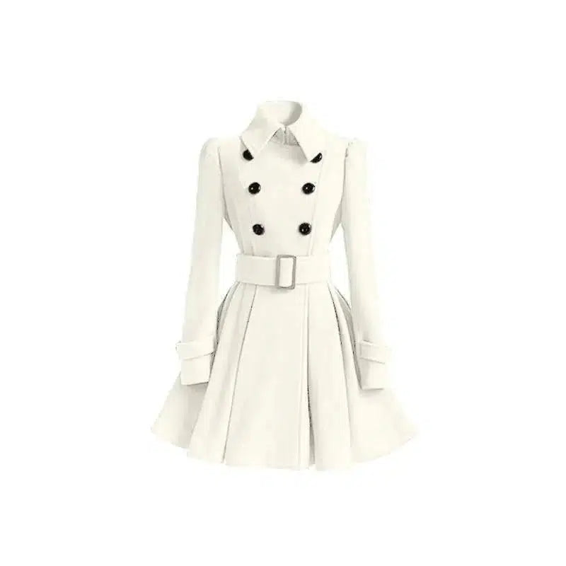 Cheky - Fashion Slim Long Women's Woolen Coat