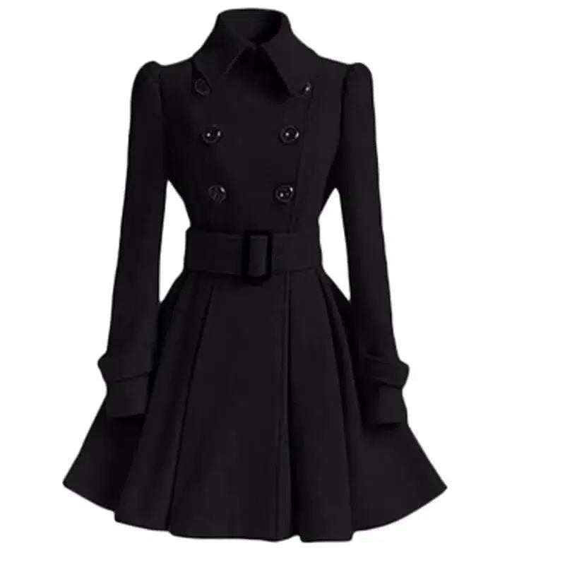 Cheky - Fashion Slim Long Women's Woolen Coat