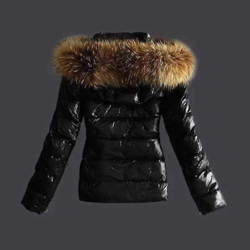 Cheky - Imitation raccoon fur collar down coat