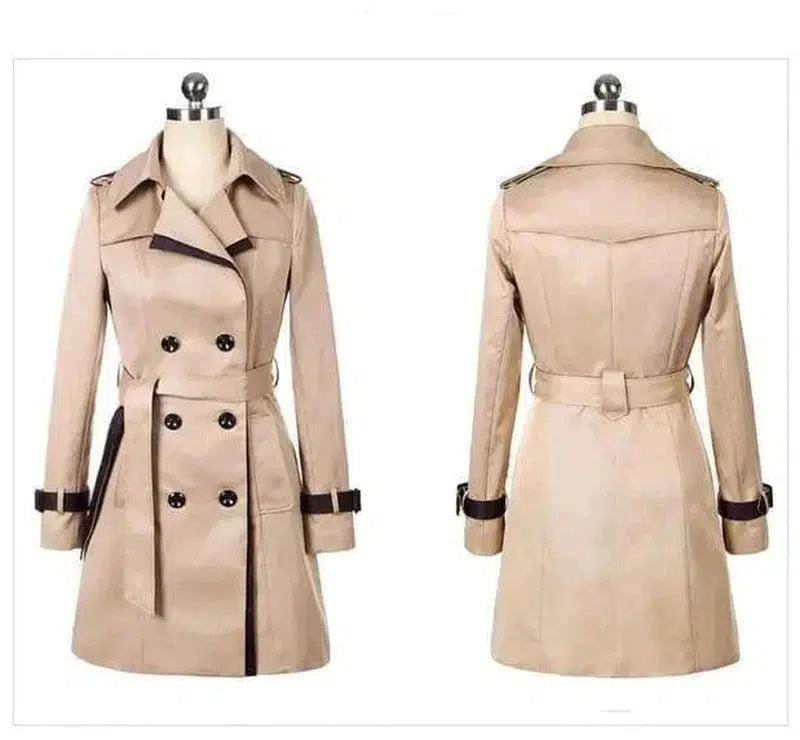 Cheky - Ladies Autumn Trench Coat For Women Winter Long Coats