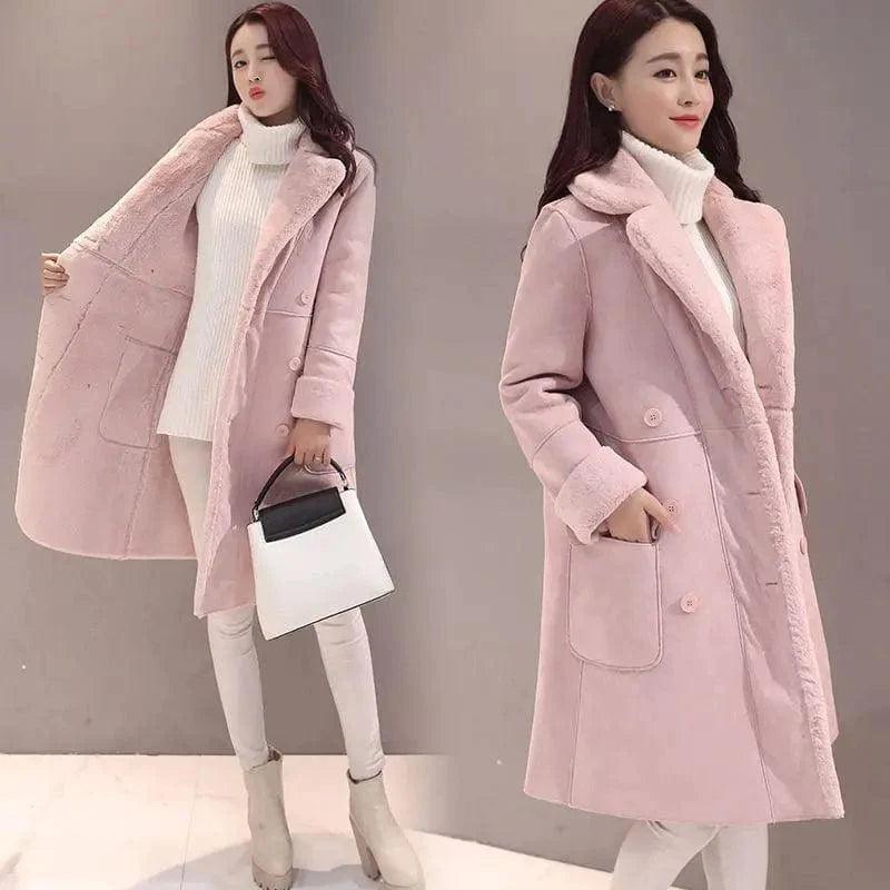 Cheky - Lamb wool coat women