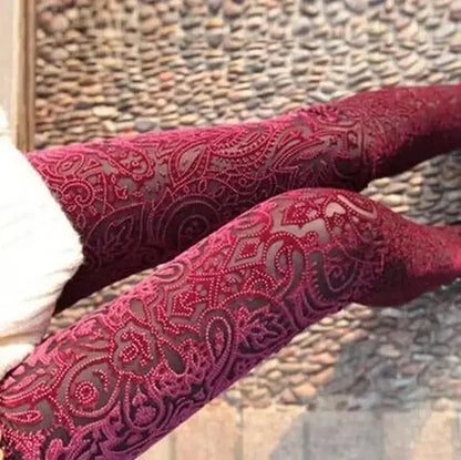 Cheky - Elegant Hollow Lace Tights