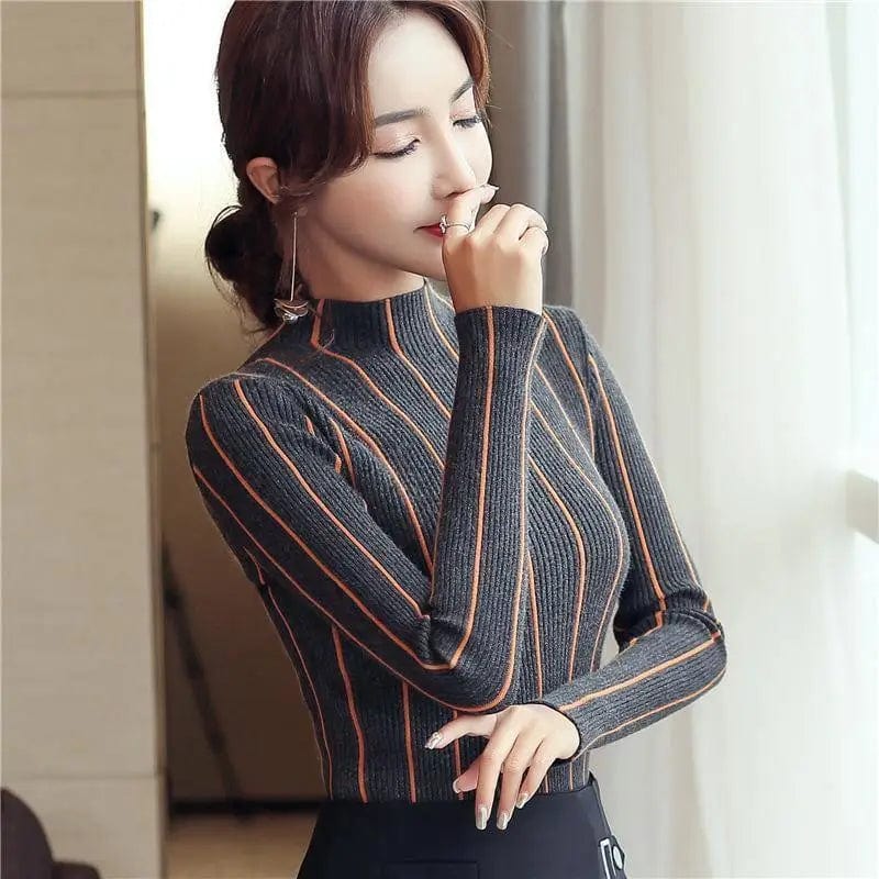 Cheky - Striped slim sweater