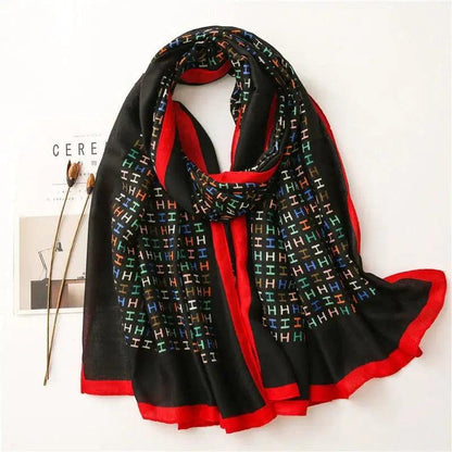 Cheky - Western Style Fashion Shawl All-match Silk Warm Scarf